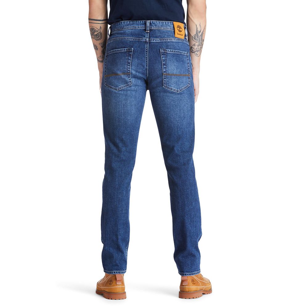 Pantalones Timberland Argentina Hombre - Sargent Lake Slim Denim Jeans - Azules - WLPGRB-871